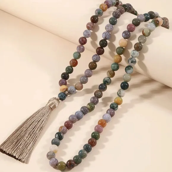 Indian Agate Mala - Picture 5 of 6